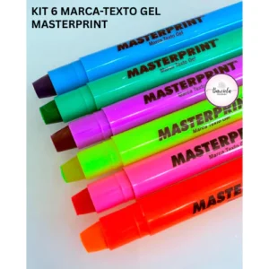 Kit 6 Canetas Gel Masterprint