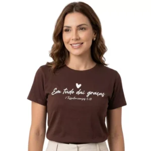 T-Shirt Cristã de Algodão