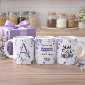 Caneca com Nome e Inicial