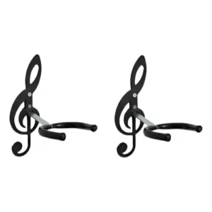 2 Suportes Clave de Sol Pretos