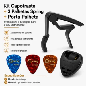Capotraste Haste Longa + Kit