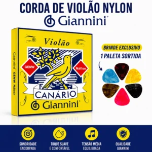 Cordas Nylon Giannini Canário
