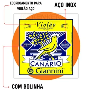 Cordas Aço Giannini Canário