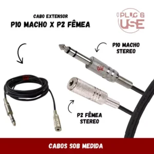 Cabo Extensor P2 Fêmea x P10